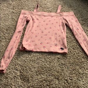 Girls 9/10 flower long sleeve shirt